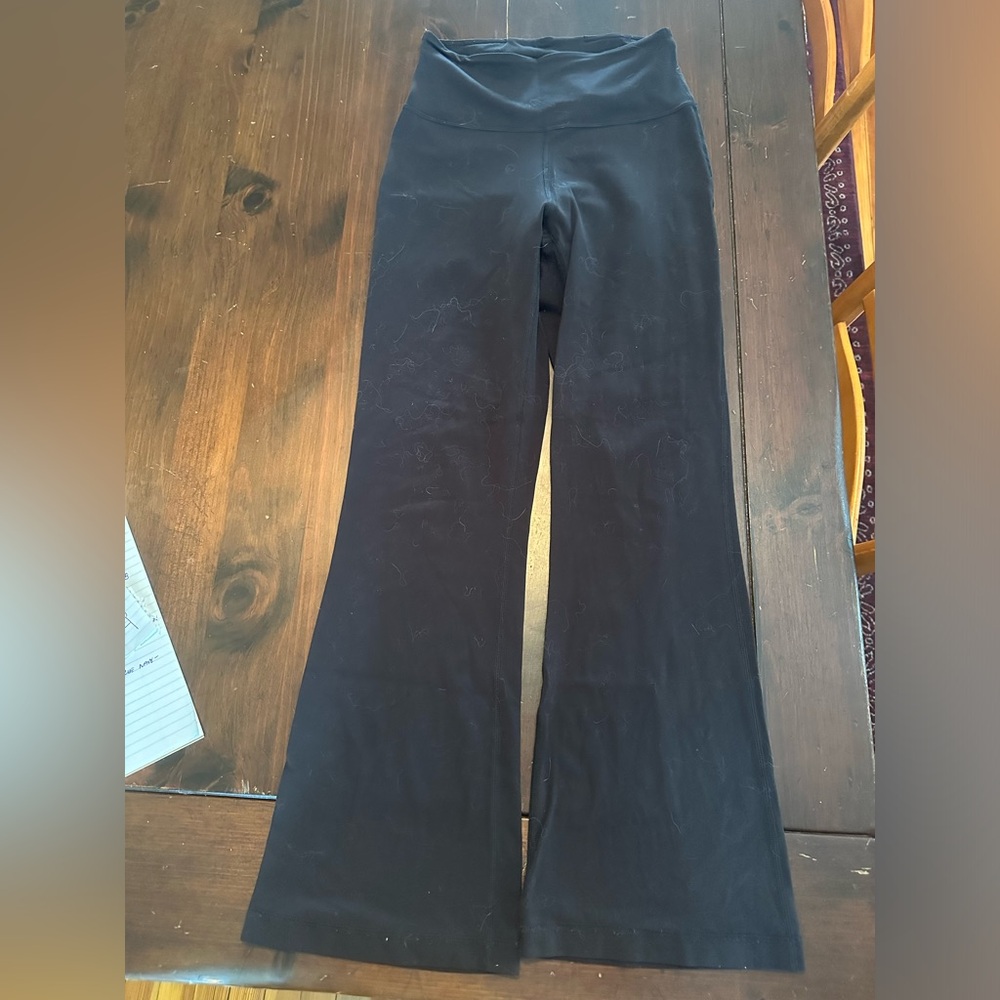 Lululemon Groove pant nulu super high rise black 27.5” Size 6